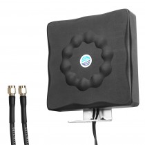 Maswell 5G antenna log periodic medium gain 600-6000MHz with 4m Low loss cable 