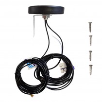  Cellular Antenna 4G LTE 2X2 MIMO Circular Shape Screw SMA 700MHz L Plate Mount