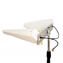 Maswell 5G antenna log periodic medium gain 600-6000MHz with 4m Low loss cable 