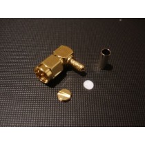 SMA 90 degrees plug(crimp) cable RG174 Gold Plated
